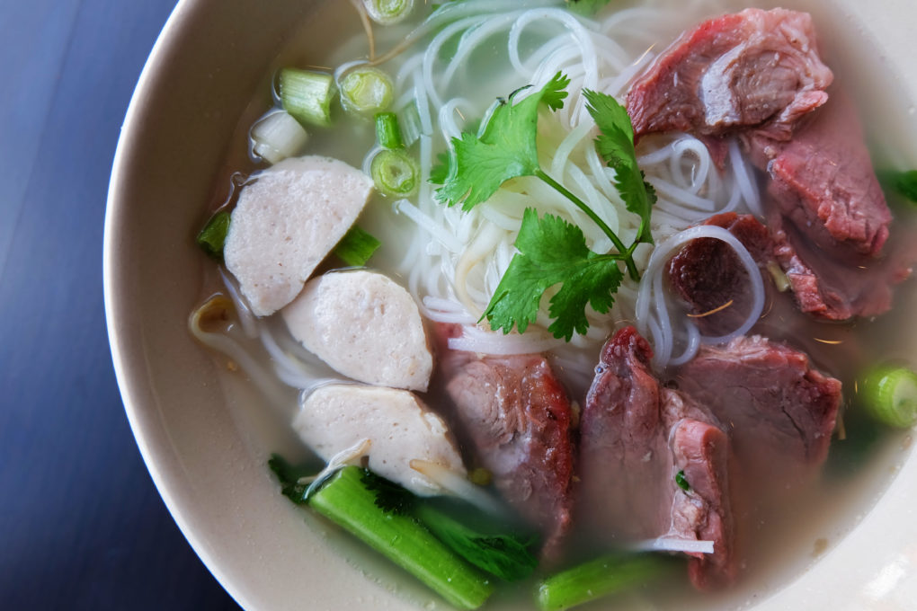 Thai Bowl Noodles with Barbeque Pork