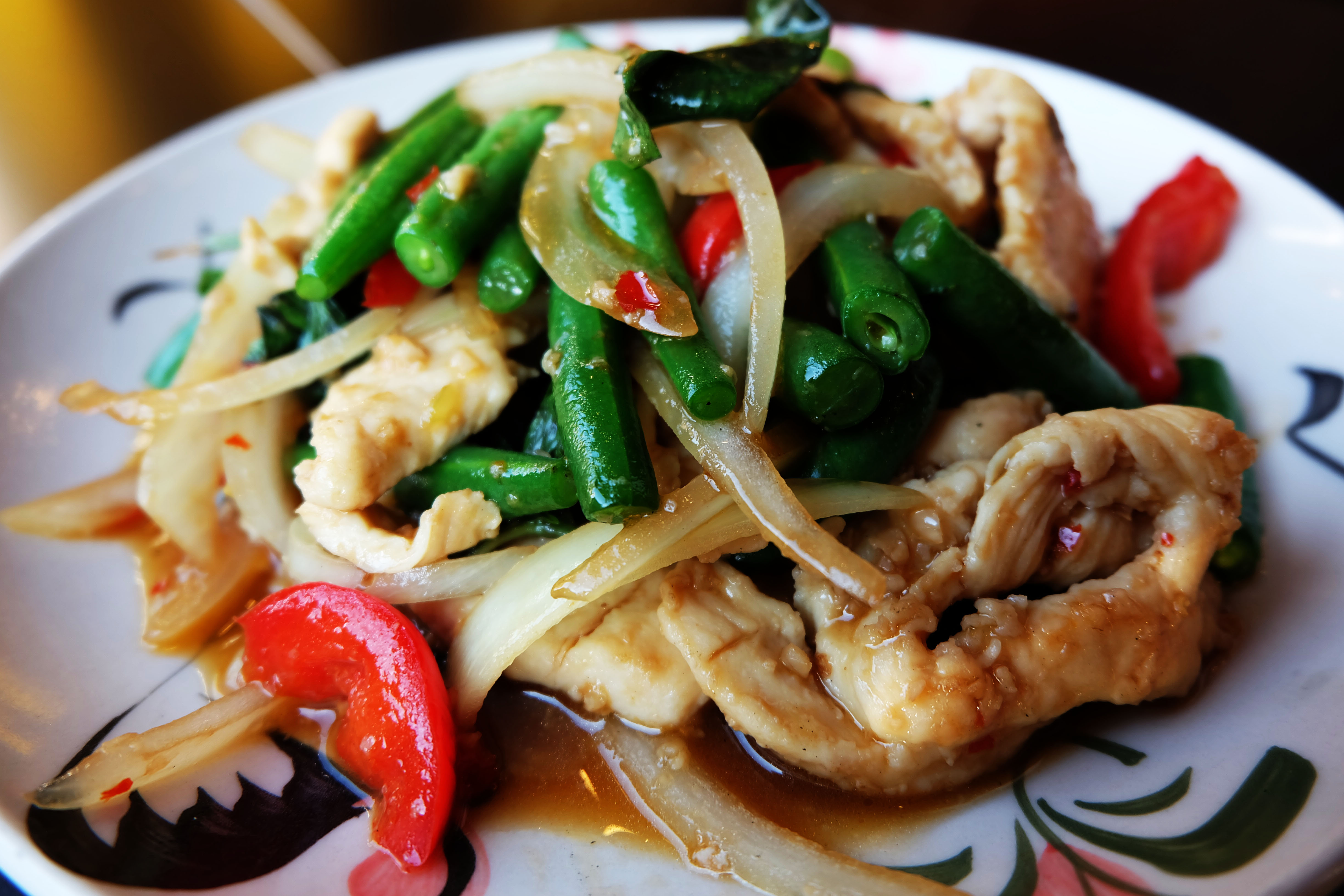 Pad Horapa Basil Thai Dish